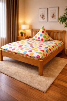 Doppelbett BEN 180/200 Kernbuche MASSIV geölt
